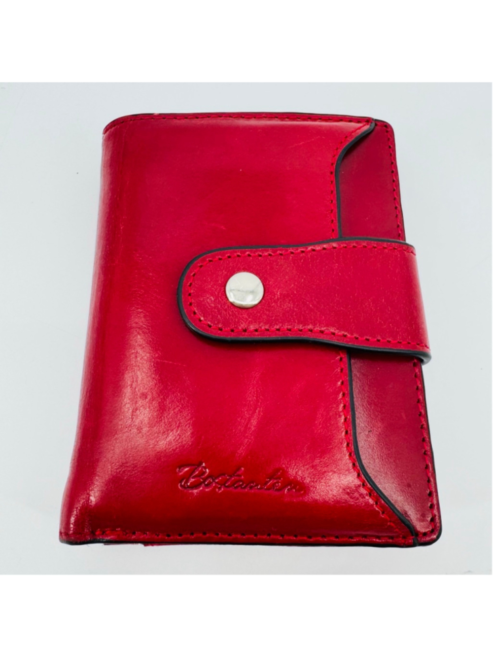 Bostanten Lnna Leather Wallet Red Cowhide